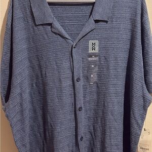 Men’s Mutual Weave  Button-Up Short Sleeve Shirt Size XXL